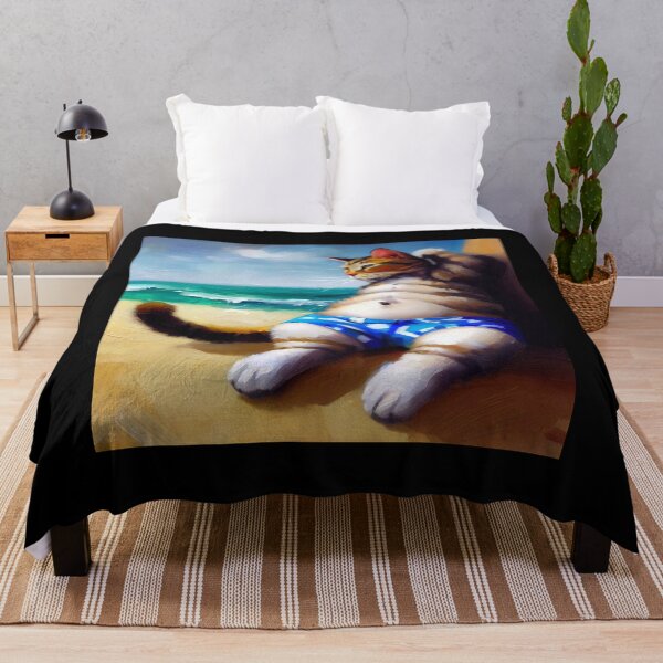 Item preview, Cat At the Beach designed and sold by CrankyOldDude.