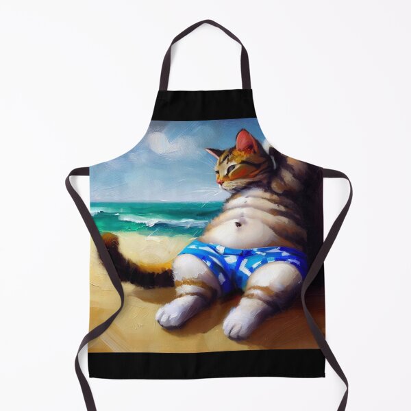 Item preview, Cat At the Beach designed and sold by CrankyOldDude.