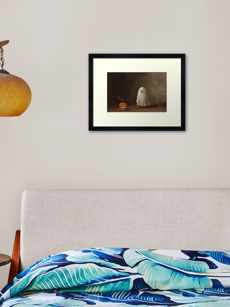 Thumbnail 2 of 7, Framed Art Print, Play Ghost designed and sold by LynneMitchell.