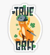 True Grit Cat Sticker