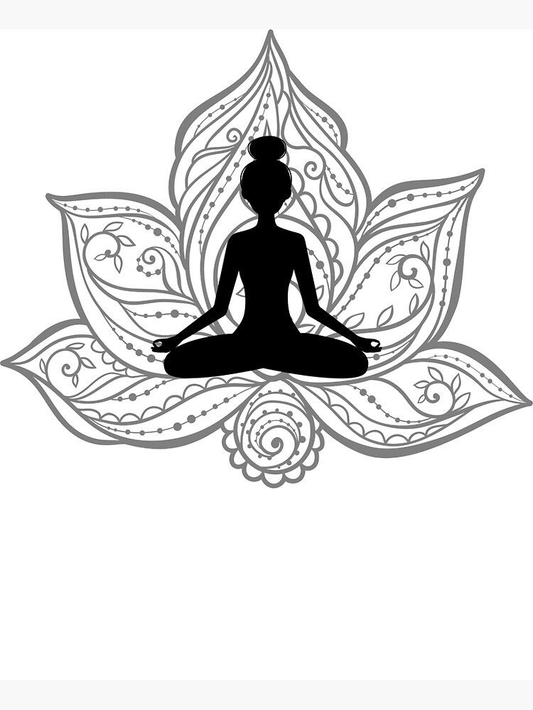 Drawing of a Yogi in the Lotus Position | A Haiku Note: ~~~~… | Flickr