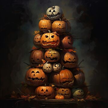 Artwork thumbnail, Pumpkin Personalities by LynneMitchell