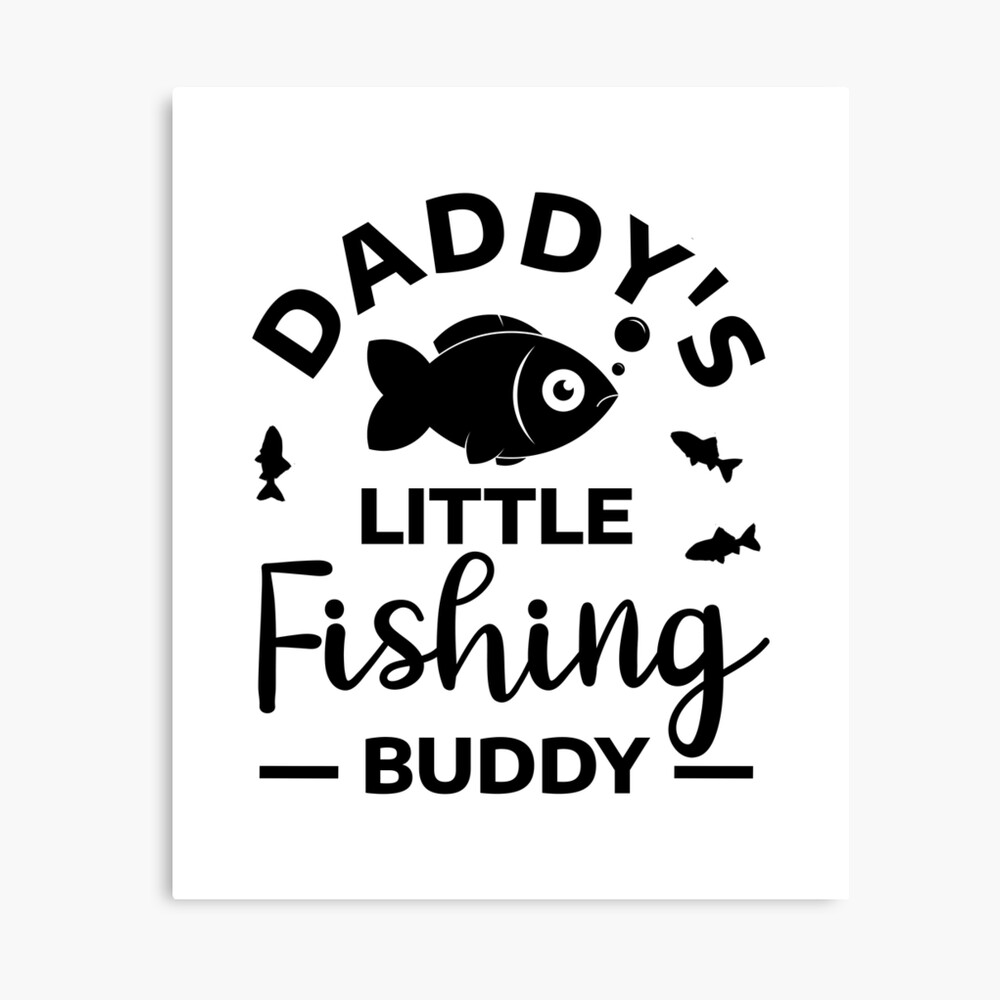 Fishing Daddy / little fishing buddy fisherman son Art Board