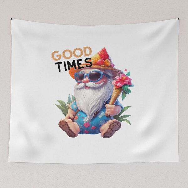 Item preview, Good Times Beach Gnome designed and sold by SaikoDesigns.