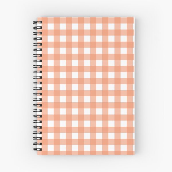 Item preview, Coral and white gingham - coral check - small designed and sold by LittleBettyMakes.