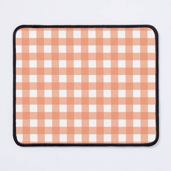 Item preview, Coral and white gingham - coral check - small designed and sold by LittleBettyMakes.