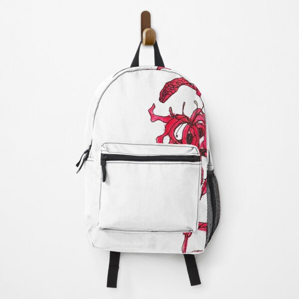 Item preview, Drawn snake wrapping around a spider Lilly red designed and sold by NoLife Artist.