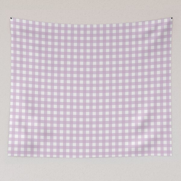 Item preview, Lilac and white gingham - lilac check - small designed and sold by LittleBettyMakes.