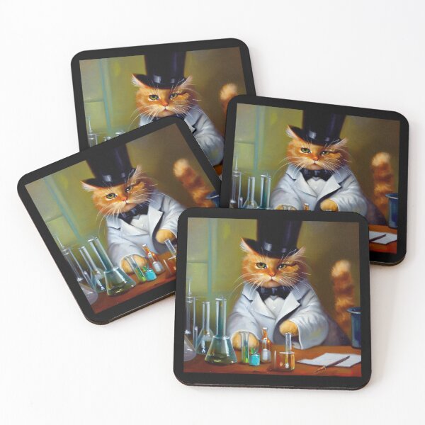 Item preview, Cat Chemist  designed and sold by CrankyOldDude.