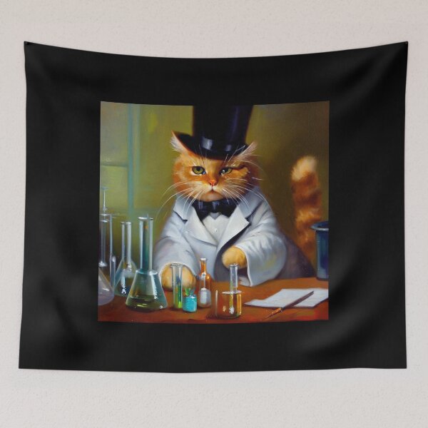 Item preview, Cat Chemist  designed and sold by CrankyOldDude.
