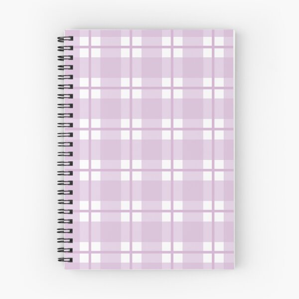 Item preview, Lilac and white plaid - coral check designed and sold by LittleBettyMakes.