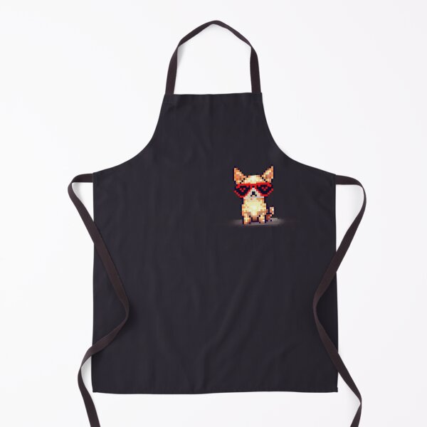 Item preview, Stylish Chihuahua Dog Logo in Pixel Art - Dog Face Logo designed and sold by Woof-n-Wear.