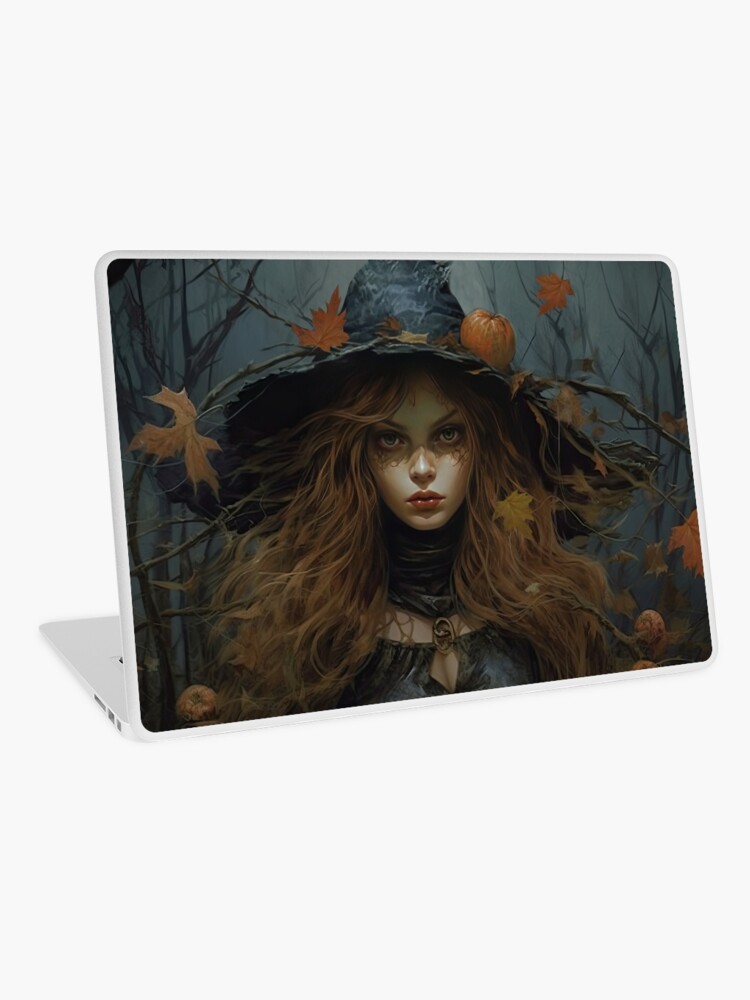 Thumbnail 1 of 2, Laptop Skin, The Arrival of Fall designed and sold by LynneMitchell.