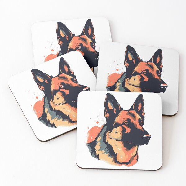 Item preview, K-9 Kompanions German Shepherd Minimalist Gear & masterpieces - Simple & Stylish Clutch for Your Canine-loving Lifestyle designed and sold by DooodleGod.