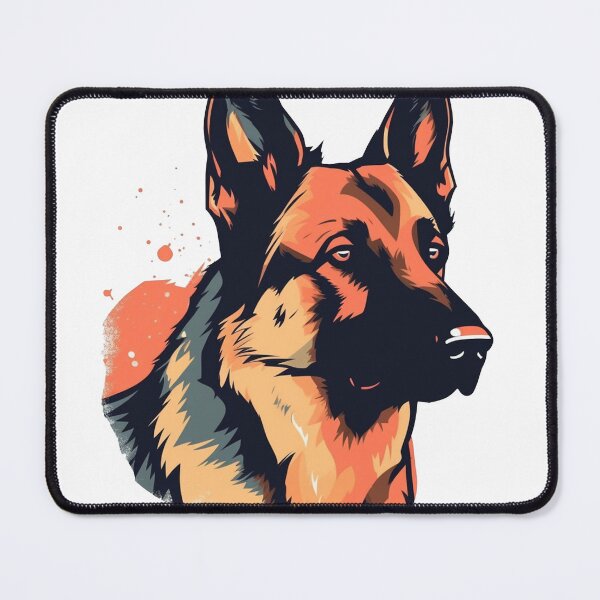 Item preview, K-9 Kompanions German Shepherd Minimalist Gear & masterpieces - Simple & Stylish Clutch for Your Canine-loving Lifestyle designed and sold by DooodleGod.