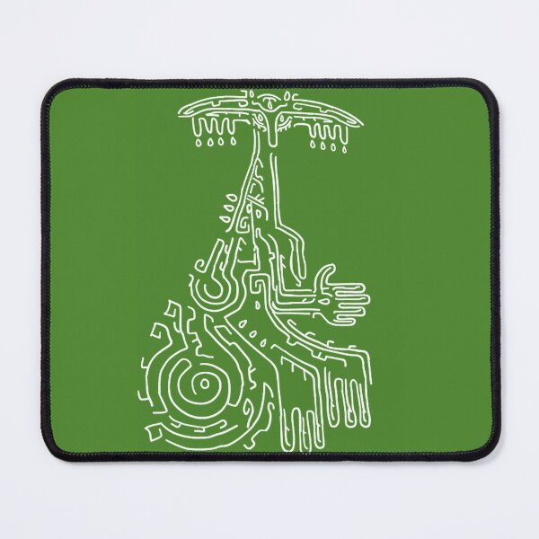 Item preview, White on Green Rauru Geoglyph (Totk) designed and sold by HeartonSleeves.
