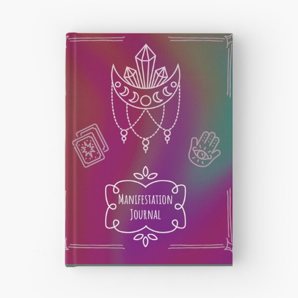 Item preview, Manifestation Journal - Pink swirl with crystals designed and sold by StitchesSleeves.