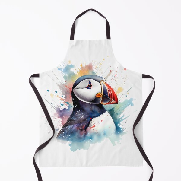 Artikelvorschau, Papageientaucher Aquarell Vogel Malerei entworfen und verkauft von AqueductDesigns.