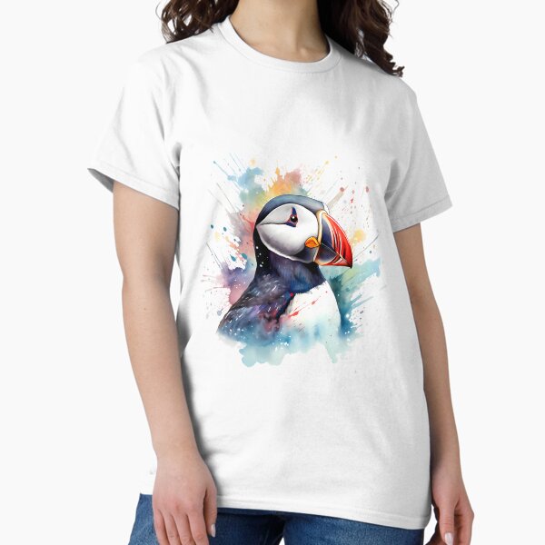 Item preview, Puffin Watercolour Bird Painting designed and sold by AqueductDesigns.