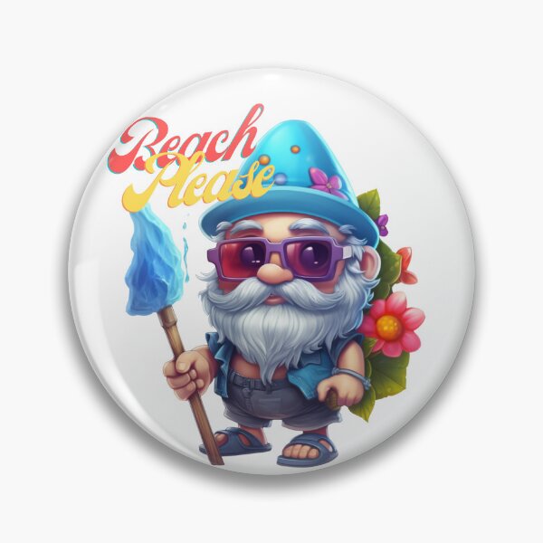 Item preview, Beach Please Gnome designed and sold by SaikoDesigns.