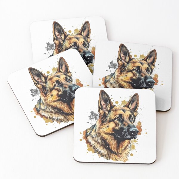 Item preview, K-9 Companion: Photo-Realistic German Shepherd artwork for Loyal Dog Loving Owners, Protection and Police Training designed and sold by DooodleGod.