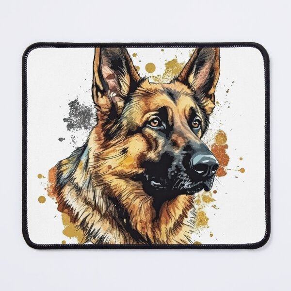 Item preview, K-9 Companion: Photo-Realistic German Shepherd artwork for Loyal Dog Loving Owners, Protection and Police Training designed and sold by DooodleGod.