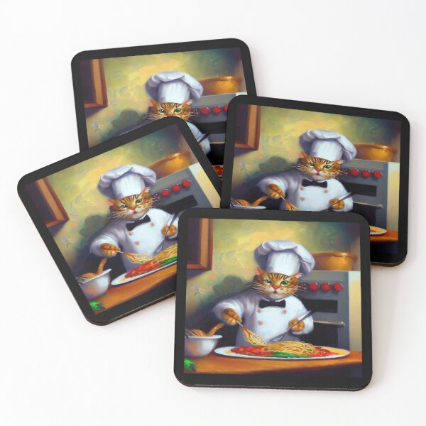 Item preview, Cat Cooking Spaghetti designed and sold by CrankyOldDude.