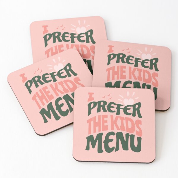 Item preview, I Prefer the Kids Menu Text Picky Eater Joke designed and sold by carroteraser.