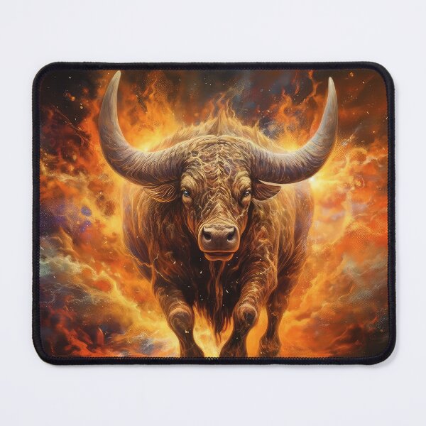 Item preview, A fiery bull designed and sold by Rosaliartbook.