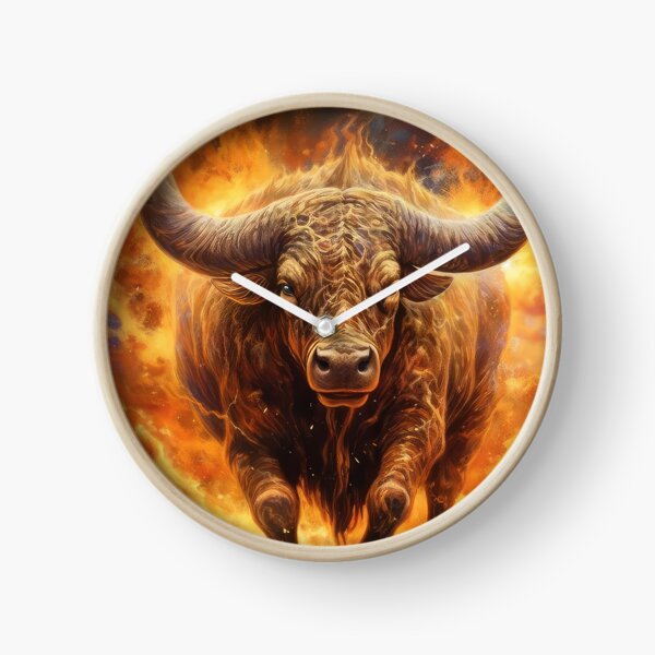 Item preview, A fiery bull designed and sold by Rosaliartbook.