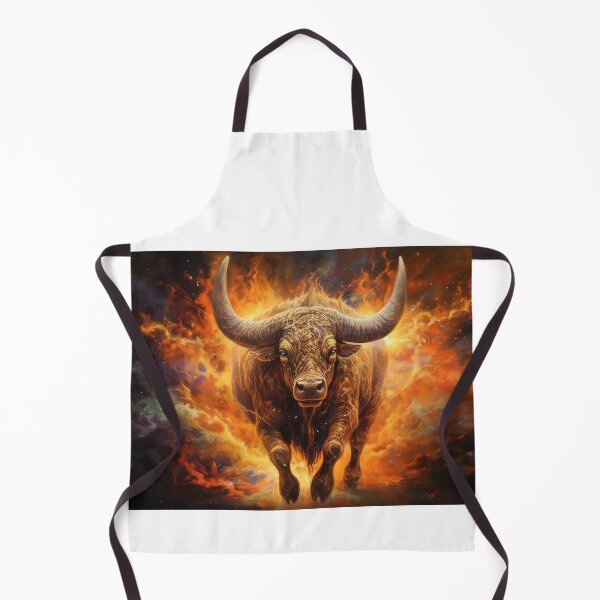 Item preview, A fiery bull designed and sold by Rosaliartbook.