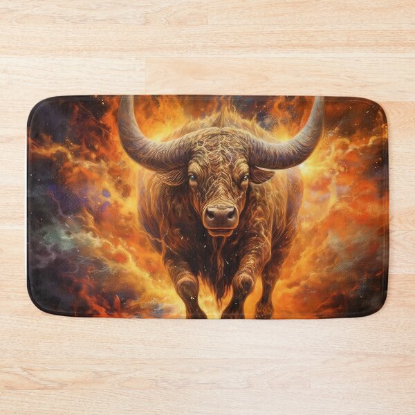 Item preview, A fiery bull designed and sold by Rosaliartbook.