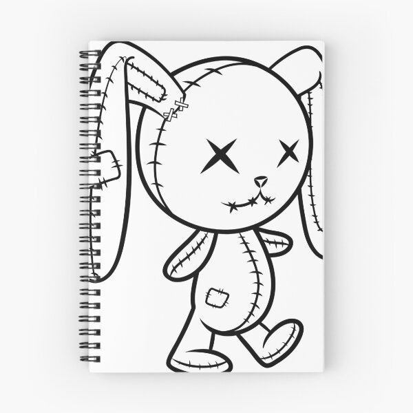 Item preview, Rabbit Voodoo Doll Black and White Sketch designed and sold by DreamMaden.
