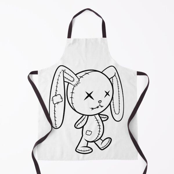 Item preview, Rabbit Voodoo Doll Black and White Sketch designed and sold by DreamMaden.