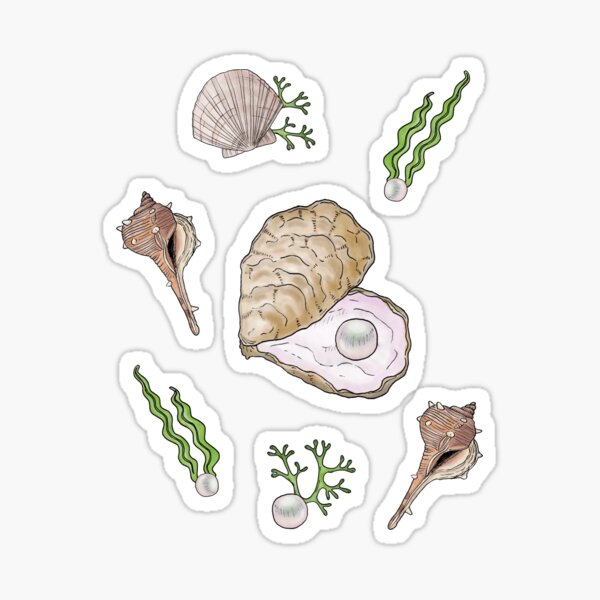 Item preview, Pearl, Oyster, Scallop, Murex, Seaweed (of Myth)  designed and sold by GreekMythComix.