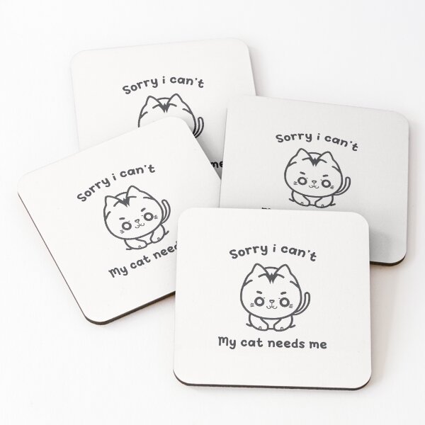 Item preview, I Cant My Cat Needs Me: Make a Bold Statement designed and sold by Paolospresent.