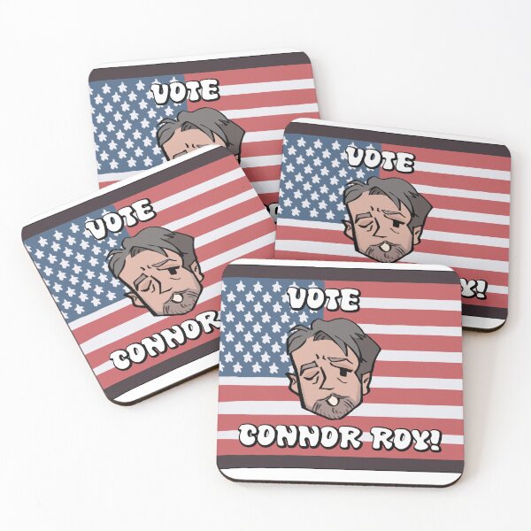 Item preview, Vote Connor Roy! sticker designed and sold by Blueyuey.