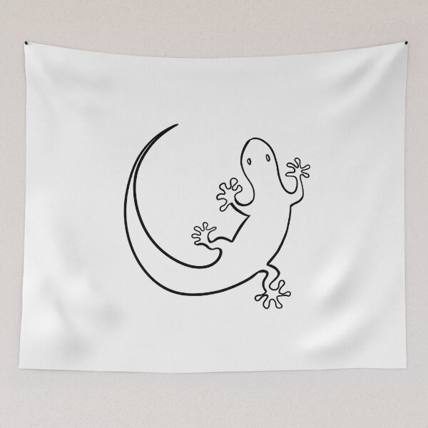 Item preview, Stick figure gecko - Welshdesigns designed and sold by welshdesigns.