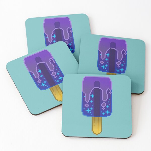 Item preview, Pixel Art - Indigo/Purple Galaxy Popsicle designed and sold by Kaiko-Roku.