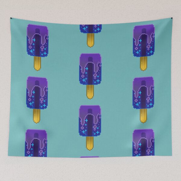 Item preview, Pixel Art - Indigo/Purple Galaxy Popsicle designed and sold by Kaiko-Roku.