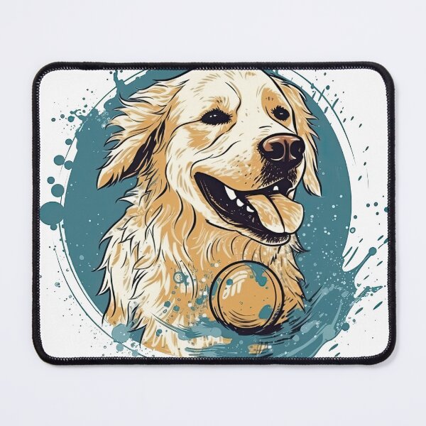 Item preview, Golden Companion artworks Fun and Adorable Golden Retriever Dog artwork - great for any Puppy Owner! designed and sold by DooodleGod.