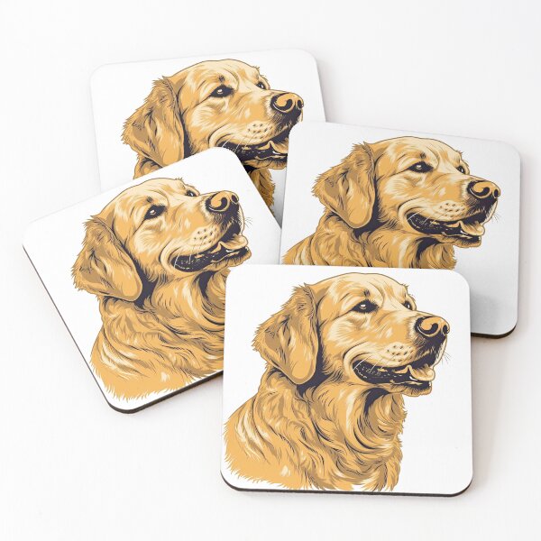 Item preview, Retriever Canine Charm - Playful artwork for Devoted Dog designed and sold by DooodleGod.