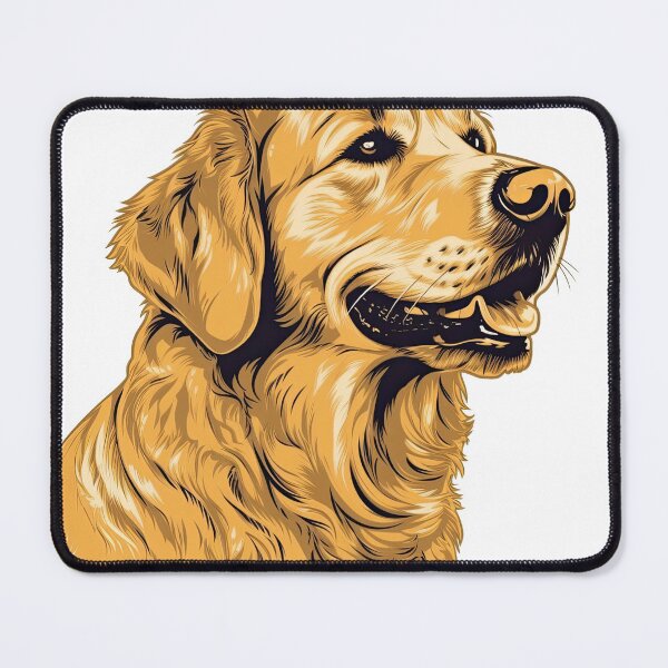Item preview, Retriever Canine Charm - Playful artwork for Devoted Dog designed and sold by DooodleGod.