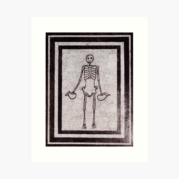 Skeleton Mosaic Art Print
