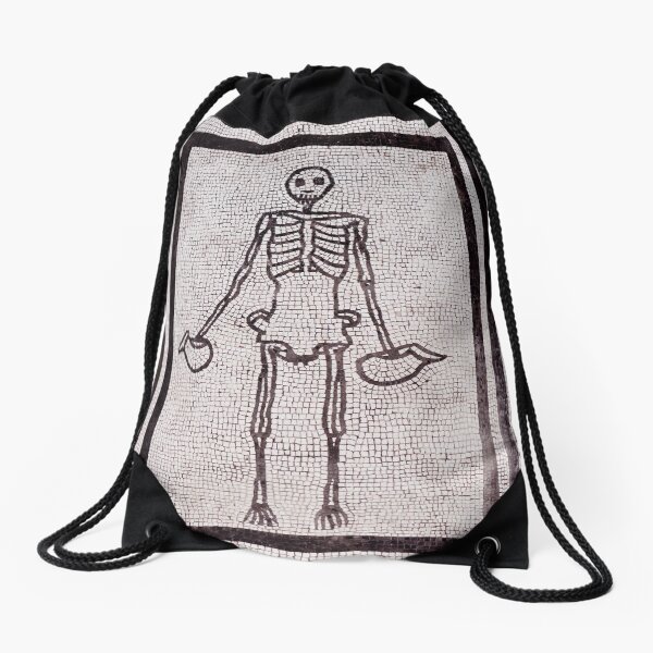 Skeleton Mosaic Drawstring Bag