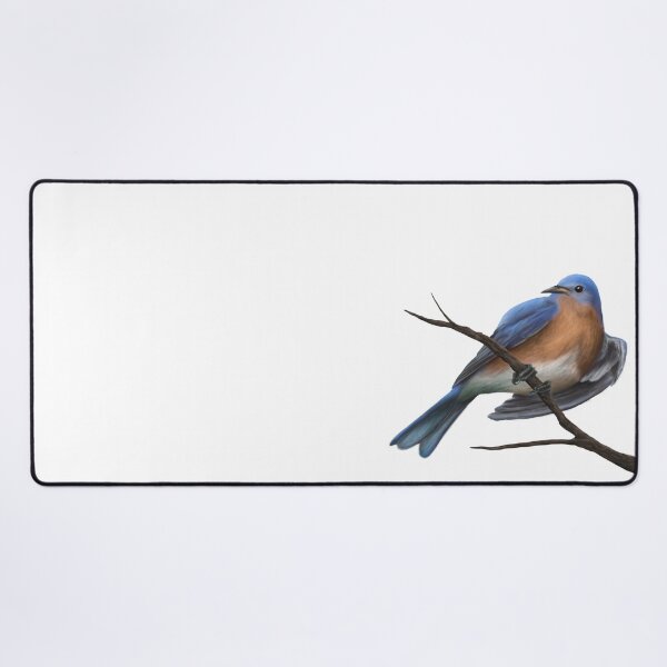 Item preview, Male Eastern Bluebird on a Tree Branch designed and sold by CreationsByBear.