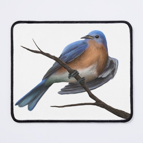 Item preview, Male Eastern Bluebird on a Tree Branch designed and sold by CreationsByBear.