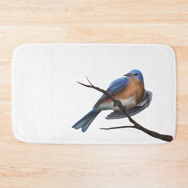 Item preview, Male Eastern Bluebird on a Tree Branch designed and sold by CreationsByBear.