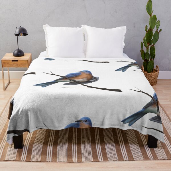 Item preview, Male Eastern Bluebird on a Tree Branch designed and sold by CreationsByBear.