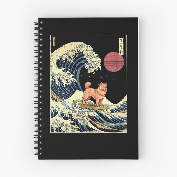 Item preview, Finnish Spitz Kanagawa Japanese Surfing Wave designed and sold by rafaeltto.